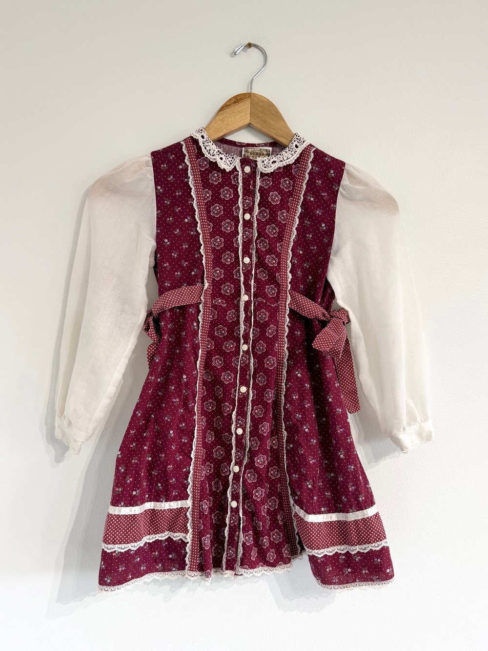 Vintage Gunne Sax Jeunes Filles Prairie dress calico 70s